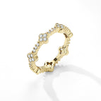 14K Gold With White Diamonds / 10